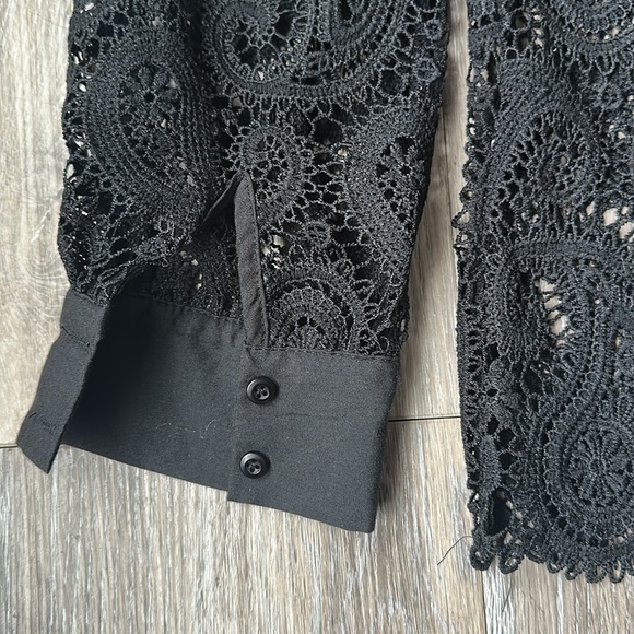 AVAILABLE Crochet Style Button Up - Picture 3 of 4